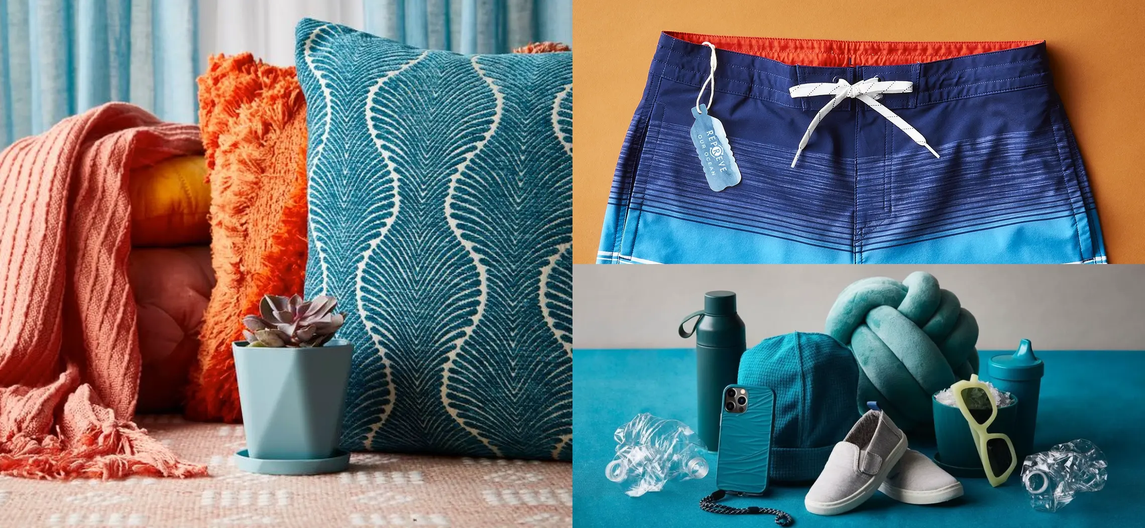 Pillows boardshorts blue products feature image