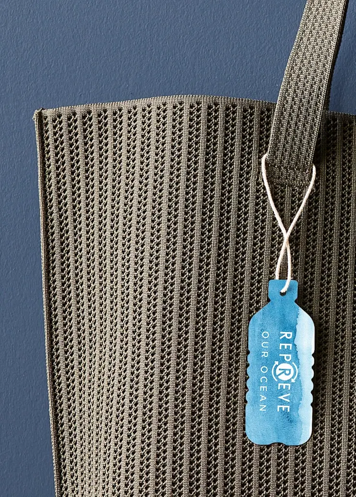 Tall card handbag repreve our ocean tang tag