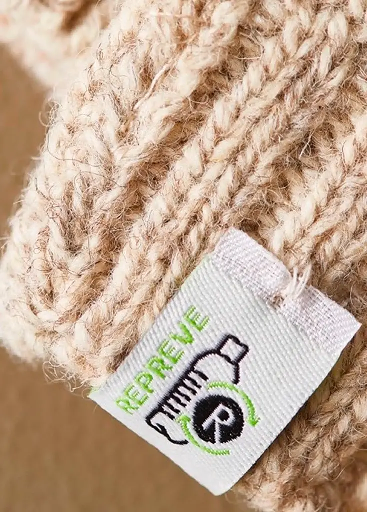 Tall card sweater repreve tag