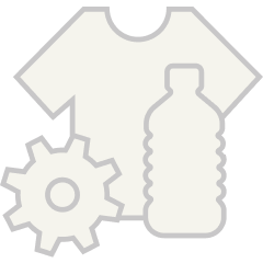 Post industrial post and consumer waste icon