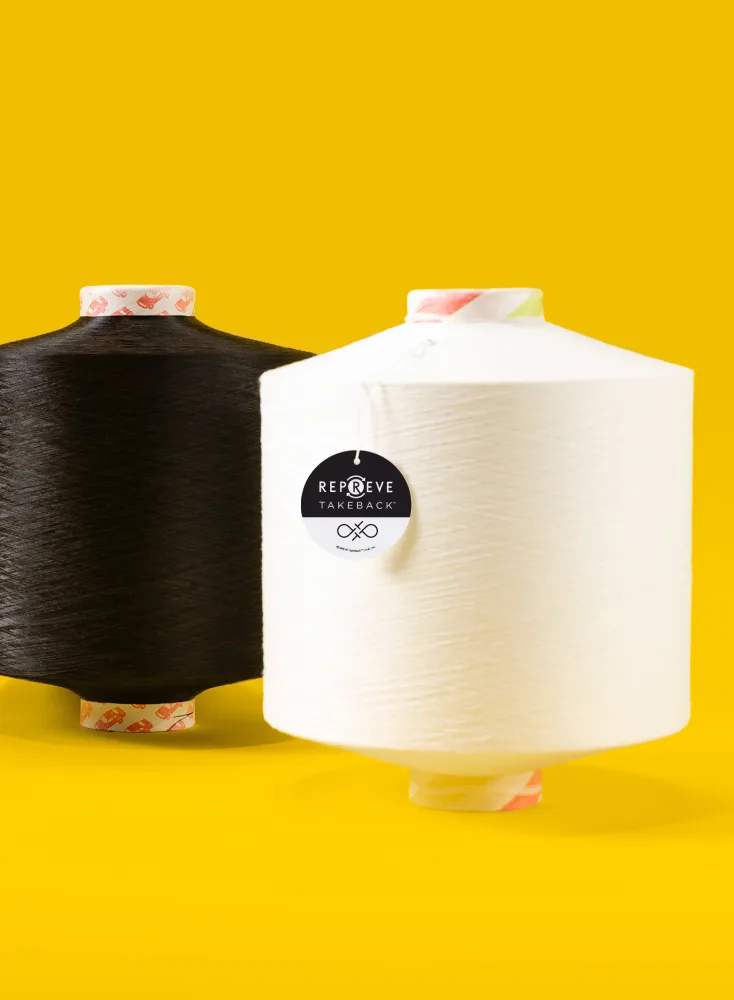 Repreve takeback fiber spinning